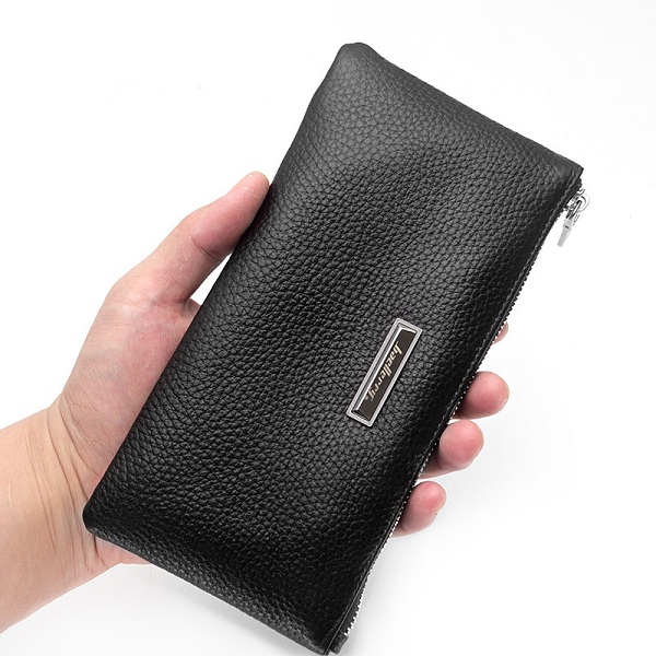 Hommes Soft Véritable Portefeuille En Cuir Téléphone Sac Multi Card Holder …