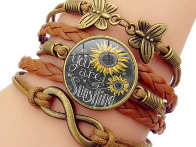 Rétro papillon Infinity combinaison tressé Bracelet …