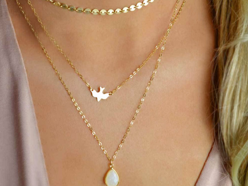 Collier multicouche pigeon de la paix …