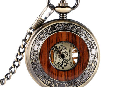 Deffrun Vintage Style Montres mécaniques à remontage automatique Cercle en bois …