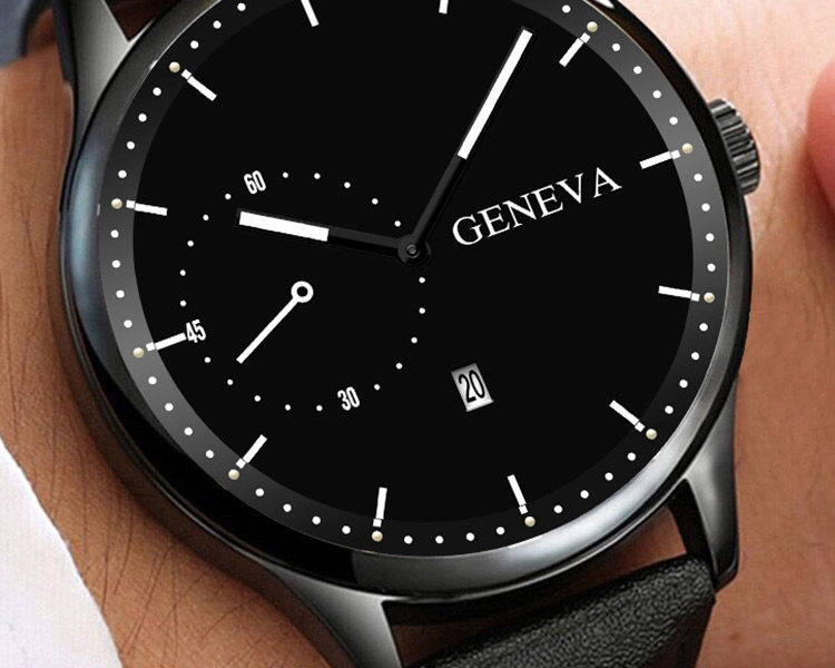 11 couleurs modèle mode affaires montre …